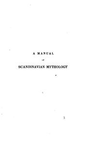 Cover of: manual of Scandinavian mythology