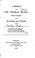 Cover of: A memoir of Sir Thomas More