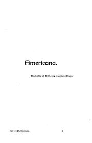 Cover of: Americana.