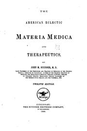 Cover of: American eclectic materia medica & therapeutics.