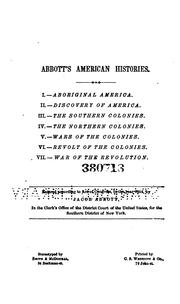 Cover of: American history by Jacob Abbott