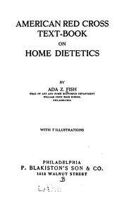 Cover of: American Red cross text-book on home dietetics