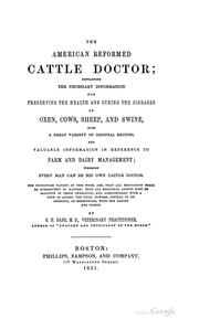 Cover of: The American reformed cattle doctor by Dadd, George H.