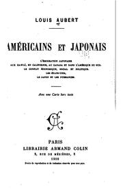 Cover of: Américains et Japonais.