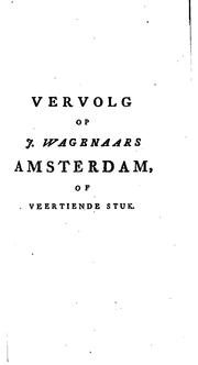 Cover of: Amsterdam by Jan Wagenaar