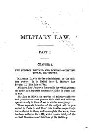 Cover of: abridgment of Military law.