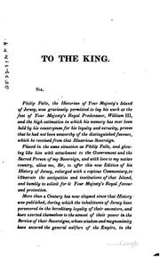 Cover of: account of the island of Jersey: with an appendix of records, &c.