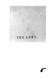 Cover of: account of the organization of the army of the United States