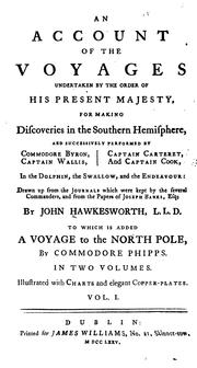 Cover of: An account of the voyages undertaken by the order of His present Majesty by 