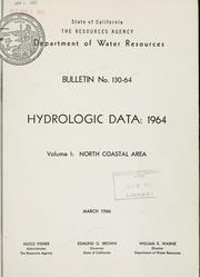 Cover of: Hydrologic data, 1964. by California. Dept. of Water Resources.