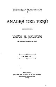 Cover of: Anales del Perú