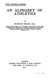 Cover of: An alphabet of athletics. by Eustace Miles