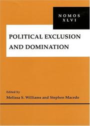 Cover of: Political Exclusion and Domination by Melissa Williams, Stephen Macedo