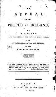 Cover of: An appeal to the people of Ireland.