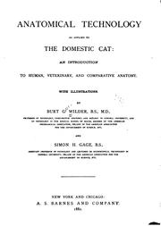 Cover of: Anatomical technology as applied to the domestic cat