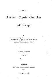 Cover of: The ancient Coptic churches of Egypt