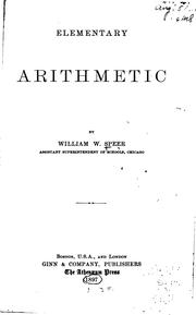 Cover of: Elementary arithmetic.