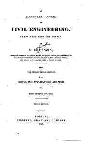 Cover of: An elementary course of civil engineering.