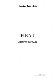 Cover of: An elementary treatise on heat by Balfour Stewart
