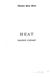 Cover of: An elementary treatise on heat