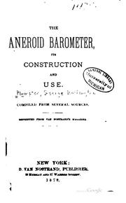 Cover of: The aneroid barometer: its construction and use.