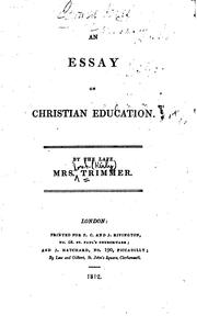 Cover of: essay on Christian education.