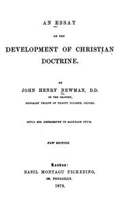Cover of: An essay on the development of Christian doctrine by John Henry Newman, John Henry Newman