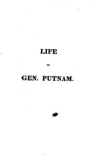 Cover of: essay on the life of the Honourable Major General Israel Putnam.