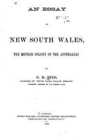 Cover of: An essay on New South Wales by G. H. Reid