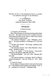 Cover of: An essay on the rise and fall of the congressional caucus as a machine for nominating candidates for the presidency by C. Seymour Thompson