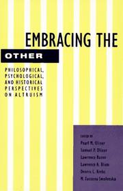 Cover of: Embracing the Other by M. Zuzanna Smolenska