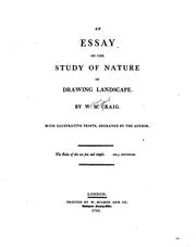 Cover of: essay on the study of nature in drawing landscape.