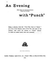 An evening from among the thousand evenings which may be spent with "Punch"