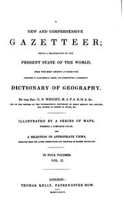 Cover of: new and comprehensive gazetteer. | G. N. Wright