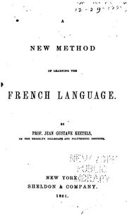 Cover of: new method of learning the French language