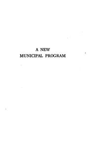 Cover of: new municipal program