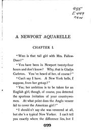 Cover of: Newport aquarelle.
