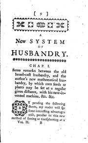 Cover of: A new system of husbandry. by Charles Varlo