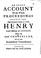 Cover of: An exact accoutn of the whole proceedings against the Right Reverend father in God, Henry lord bishop of London, before the Lord chancellor, and the other ecclesiastical commissioners.