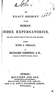 Cover of: An exact reprint of the Roman Index expurgatorius.