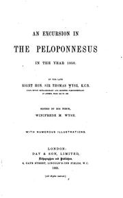 Cover of: An excursion in the Peloponnesus in the year 1858.