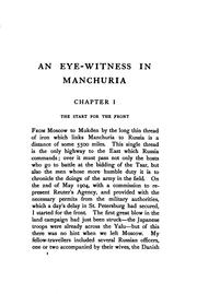 Cover of: An eye-witness in Manchuria by [Leopold Guy Francis Maynard Greville] earl Brooke