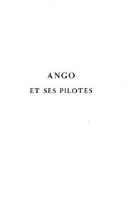 Ango et ses pilotes, d'après des documents inédits by Eugène Guénin