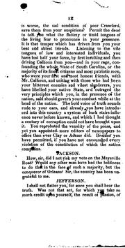 An imaginary conversation, between President Jackson and the ghost of Jefferson