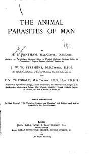 Cover of: animal parasites of man.