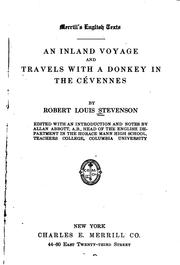 Cover of: An  inland voyage by Robert Louis Stevenson