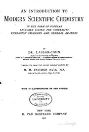 Cover of: introduction to modern scientific chemistry