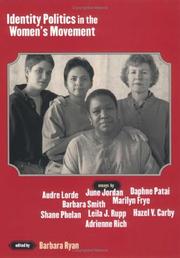 Cover of: Identity Politics in the Women's Movement by Barbara Ryan
