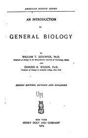 Cover of: An introduction to general biology by W. T. Sedgwick