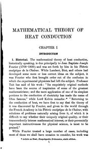 Cover of: An introduction to the mathematical theory of heat conduction: with engineering and geological applications